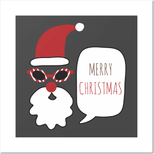 Cool Santa Christmas - Happy Christmas and a happy new year! - Available in stickers, clothing, etc Posters and Art